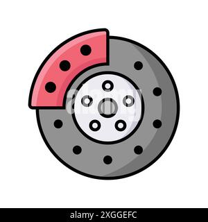 brake icon vector design template in white background Stock Vector