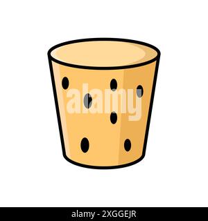 cork icon vector design template in white background Stock Vector