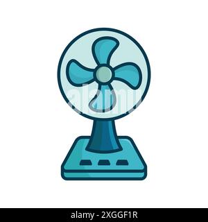 electric fan icon vector design template in white background Stock Vector
