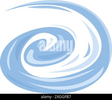 Abstract background with blue liquid swirling and mixing, creating a dynamic and energetic composition Stock Vector