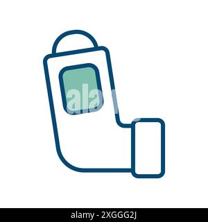 inhaler icon vector design template in white background Stock Vector
