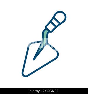 trowel icon vector design template in white background Stock Vector