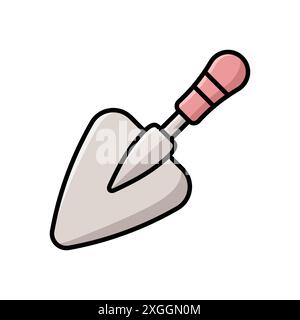 trowel icon vector design template in white background Stock Vector
