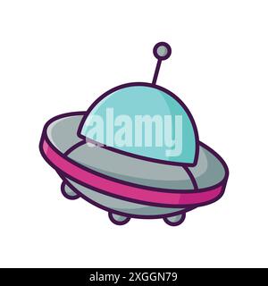 ufo icon vector design template in white background Stock Vector