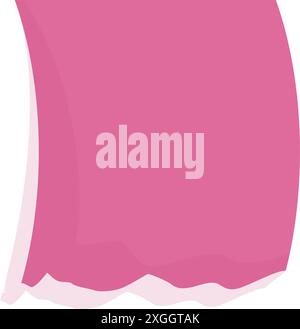 Pink paper with ripped edges creating a frame with copy space Stock Vector