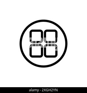 Apps icon vector logo set collection or bundle pack group Stock Vector