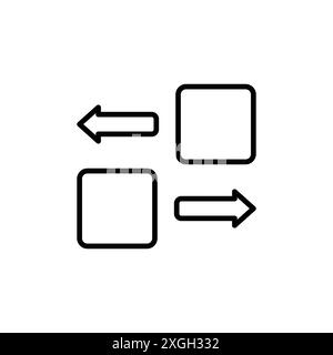 Apps sort icon vector logo set collection or bundle pack group Stock Vector