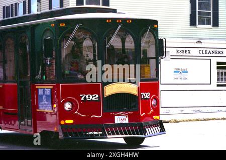 Tour bus in Essex, MA, U.S.A., approx. 1996 Stock Photo