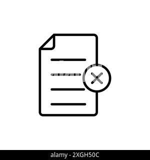Delete Document icon vector logo set collection or bundle pack group Stock Vector