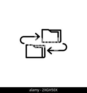 Data transfer icon vector logo set collection or bundle pack group Stock Vector