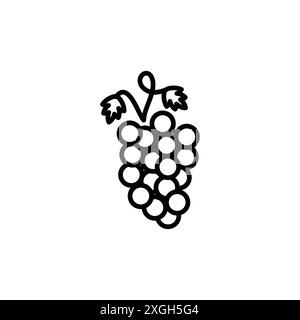 Grape icon vector logo set collection or bundle pack group Stock Vector