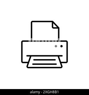Print icon vector logo set collection or bundle pack group Stock Vector