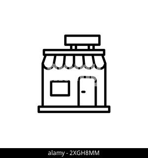 Store icon vector logo set collection or bundle pack group Stock Vector