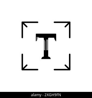 Text icon vector logo set collection or bundle pack group Stock Vector