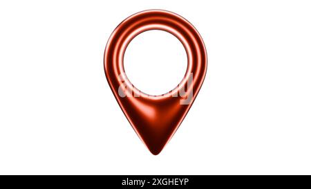 The 3D style Location pin Stock Photo