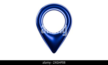 The 3D style Location pin Stock Photo