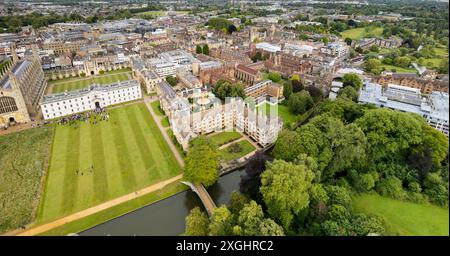 Cambridge is a city on the River Cam in eastern England, home to the prestigious University of Cambridge Stock Photo