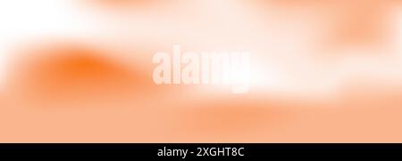 Orange gradient background. Abstract blurred holographic apricot color gradient creative backdrop. Abstract minimalist orange colore gradation Stock Vector