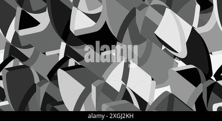 Isometric geometric pattern. Endless 3d background, seamless texture, vector illustration.  Stock Vector