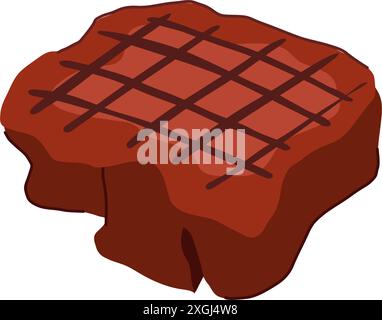 braai steak grill cartoon vector illustration Stock Vector Image & Art ...