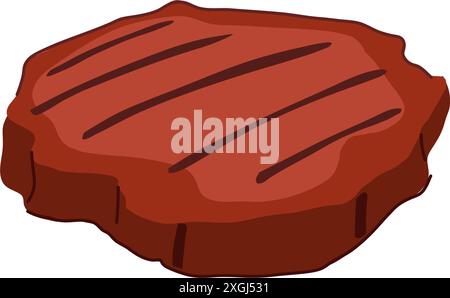 braai steak grill cartoon vector illustration Stock Vector Image & Art ...