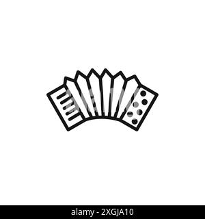 accordion icon vector logo set collection for web app ui Stock Vector