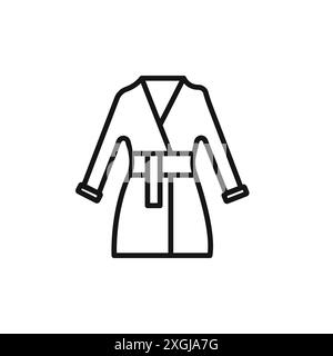 bathrobe icon vector logo set collection for web app ui Stock Vector