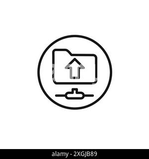 FTP navigate up icon vector logo set collection for web app ui Stock Vector