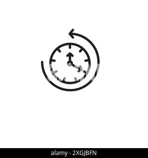 counterclockwise rotation icon vector logo set collection for web app ui Stock Vector