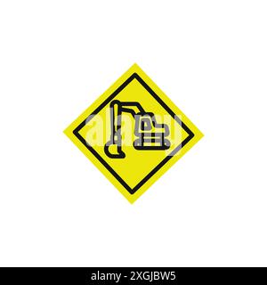 Excavator Icon vector logo set collection for web app ui Stock Vector