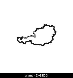 map of Austria icon vector logo set collection for web app ui Stock Vector