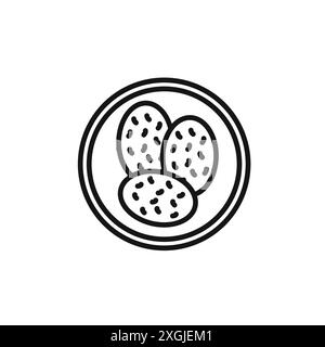 shaobing icon vector logo set collection for web app ui Stock Vector