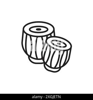 Tabla icon vector logo set collection for web app ui Stock Vector