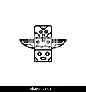 Totem icon vector logo set collection for web app ui Stock Vector