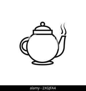 Teapot icon vector logo set collection for web app ui Stock Vector