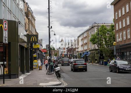 Area surrounding Kentish Town in North London, home of Labour Party Leader Sir Keir Starmer for 17 years before he became the UK Prime Minister. Stock Photo