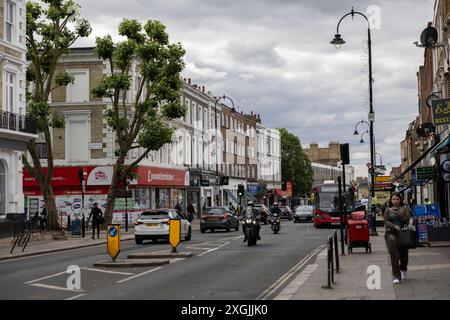 Area surrounding Kentish Town in North London, home of Labour Party Leader Sir Keir Starmer for 17 years before he became the UK Prime Minister. Stock Photo