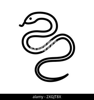 Snake icon vector logo set collection for web app ui Stock Vector