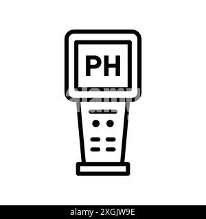 Ph Meter Icon vector logo set collection for web app ui Stock Vector