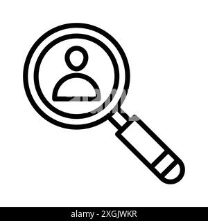 Search for job icon vector logo set collection for web app ui Stock Vector