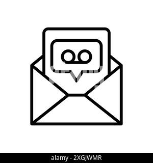 Voicemail icon vector logo set collection for web app ui Stock Vector