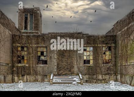 Abandoned school in Pennsylvania. Photo by Cindy Vasko Stock Photo