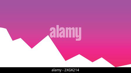 Vibrant pink and purple abstract background with a modern jagged edge design Stock Vector