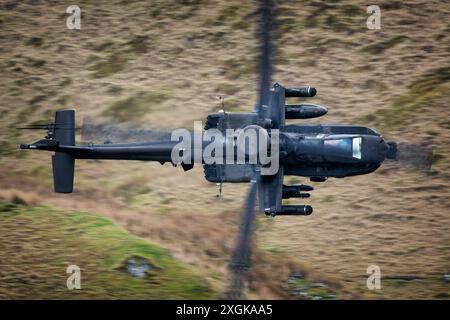 Army Air Corps AH-64 Apache helicopter. Stock Photo