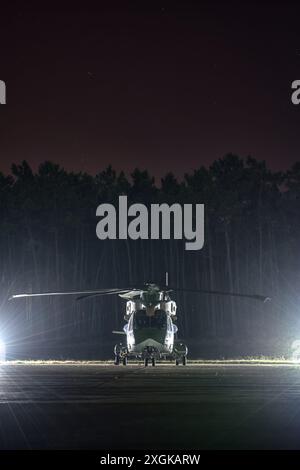 Portuguese Air Force 'Esquadra 751' EH101 helicopter. Stock Photo