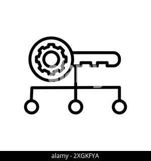 Key Factor icon Stock Vector