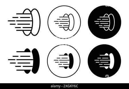 teleport Icon logo sign vector outline in black and white color Stock Vector