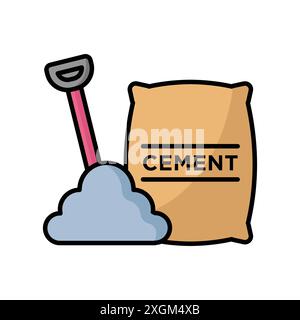 cement icon vector design template in white background Stock Vector