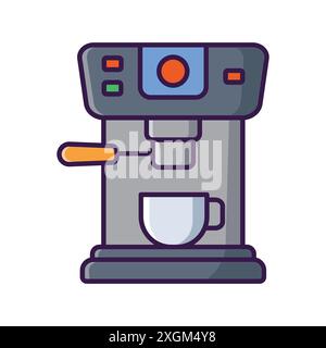 coffee maker icon vector design template in white background Stock Vector