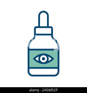 eye drops icon vector design template in white background Stock Vector
